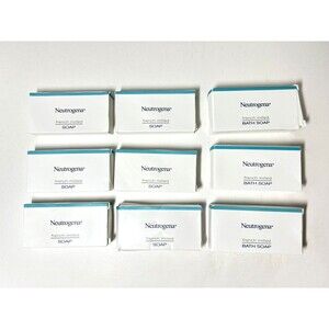 Neutrogena French Milled Bath Soap 1.1 oz & 1.3 Oz Massage Bars Lot of 9 Travel